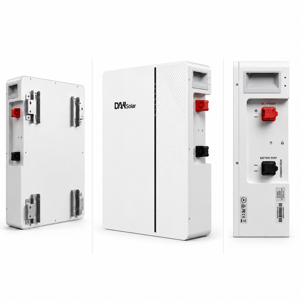 LiFePO₄ акумулятор DAH Solar 5.12 кВт&middot;год 51.2V 100Ah, настінний/підлоговий, BMS, Wi-Fi/Bluetooth, для інвертора та резервного живлення будинку 3004261 фото