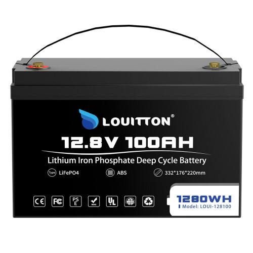 Аккумулятор Louitton LiFePO4 12V/100AH (1280W*h) литий-железо-фосфатный аккумулятор для ИБП (UPS) 1209242 фото