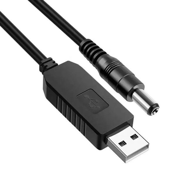 USB кабель шнур перехідник для Wi-Fi роутера 5V на 9V (DC 5,5х2,1мм) від павербанка copy_1_260123 фото