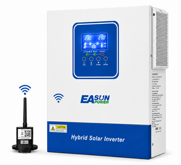 Гібридний інвертор EASUN POWER 2,2 кВт 12В з Wi-Fi та MPPT, чиста синусоїда, сонячний інвертор ISolar-SMG-II-2KW 1008261 фото