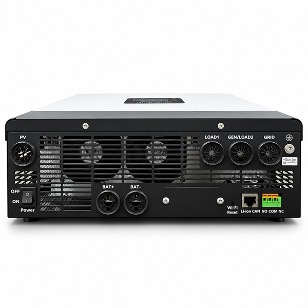 Комплект резервного живлення LUXPOWER GETA 3,6 кВт 24В + 2&times; LiFePO4 Kepworth 12,8В 100А&middot;год, 2,56 кВт&middot;год, Bluetooth, MPPT, Wi-Fi, підмішування, чиста синусоїда, ДБЖ (UPS) 1410262 фото