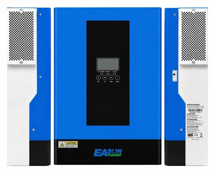 6,2 кВт + 4,8 кВт|гібридний інвертор EASUN POWER 48В з Wi-Fi + акумулятор Haisic LiFePO4 48В 100А&middot;год, BMS 100А, комплект резервного живлення для дому та офісу 16039263 фото