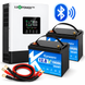 Комплект резервного живлення LUXPOWER GETA 3,6 кВт 24В + 2&times; LiFePO4 Kepworth 12,8В 100А&middot;год, 2,56 кВт&middot;год, Bluetooth, MPPT, Wi-Fi, підмішування, чиста синусоїда, ДБЖ (UPS) 1410262 фото 1