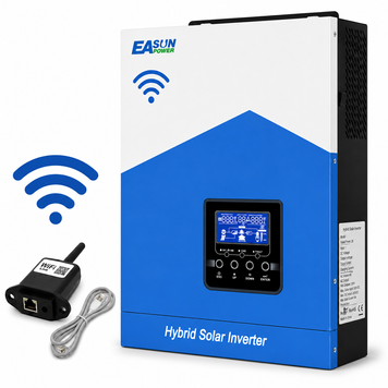Гібридний сонячний інвертор EASUN POWER 3.2 кВт 24В, Wi-Fi, MPPT 80А, чиста синусоїда, ISolar-SMH-II-3.2KW 1002262 фото