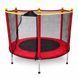 Детский батут Fitonix 140 см SafeJump с защитной сеткой и 6 ножками, красный, усиленный батут для детей 0503265 фото 3
