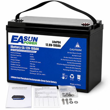 Аккумулятор LiFePO4 EASUN POWER 12.8V 100Ah 1280Wh с BMS для инвертора, ИБП и резервного питания 1008263 фото