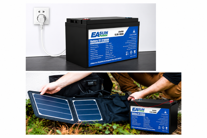 Аккумулятор LiFePO4 EASUN POWER 12.8V 100Ah 1280Wh с BMS для инвертора, ИБП и резервного питания 1008263 фото
