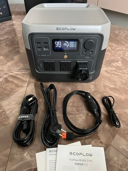 Зарядная станция EcoFlow RIVER 2 Pro (CN с переходником) электростанция, UPS, ИБП, портативный повербанк для дома 210242 фото