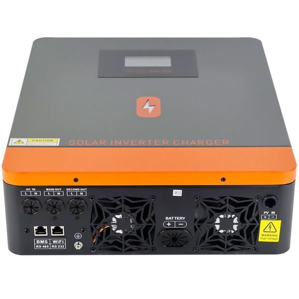 Гибридный солнечный инвертор PowMr POW-HVM6.5K-48V-E 6500 Вт 48В, MPPT 120А, чистая синусоида, зарядное устройство, ИБП (UPS) 1610261 фото