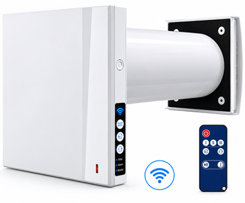 Рекуператор Blauberg Vento Expert A50-1 S10 W V.2 Wi-Fi, до 50 м&sup3;/год, рекуперація тепла 93%, датчик вологості, для квартири та будинку 20012023 фото