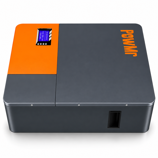 Акумулятор LiFePO4 PowMr 5,12 кВт&middot;год, 51,2 В, 100 А&middot;год, BMS 100 А, 6000 циклів, настінний, для інвертора та ДБЖ 1610262 фото