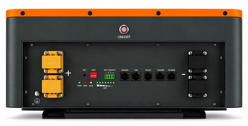 Акумулятор LiFePO4 PowMr 5,12 кВт&middot;год, 51,2 В, 100 А&middot;год, BMS 100 А, 6000 циклів, настінний, для інвертора та ДБЖ 1610262 фото
