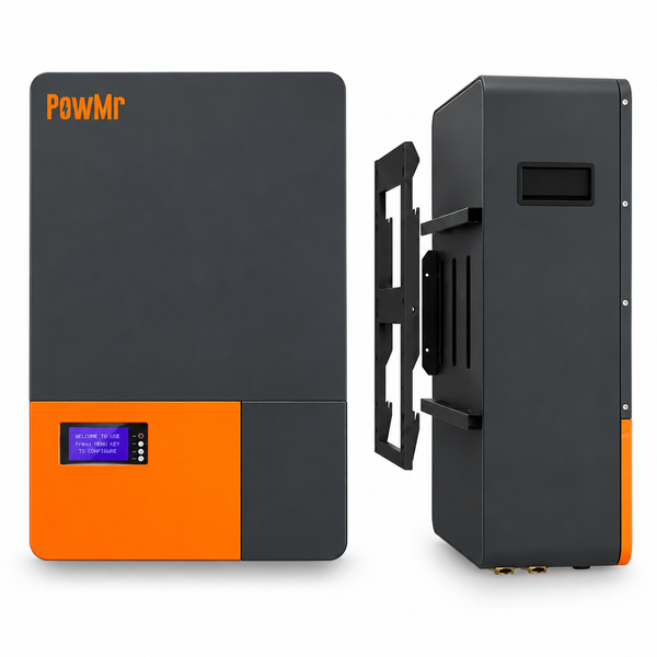 Комплект резервного живлення PowMr 6,5 кВт + акумулятор LiFePO4 5,12 кВт&middot;год, 51,2В 100 А&middot;год, BMS 100А, ДБЖ UPS 16102621 фото