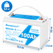 Акумулятор LiFePO4 Ameisentech A121BT 12,8 В 100 А&middot;год 1280 Вт&middot;год, Bluetooth, BMS 100 А, для інвертора та ДБЖ 1910261 фото 4