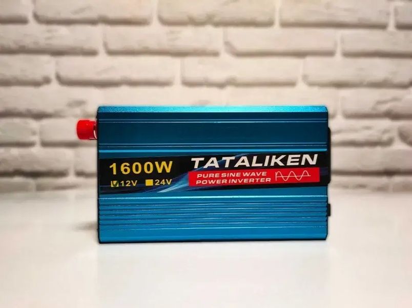 Комплект: Инвертор с чистым синусом Tataliken 1600W + Интеллектуальное зарядное импульсное устройство 12V 6 А id_127 фото