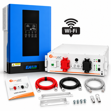 Комплект інвертор + акумулятор EASUN POWER 6,2 кВт 48В + FelicityESS 5,12 кВт&middot;год LiFePO4, Wi-Fi 1109263 фото