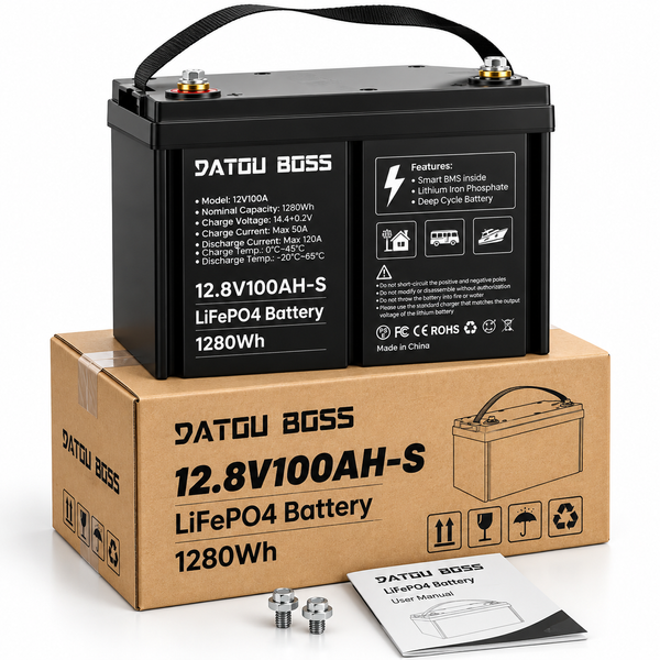 Комплект резервного живлення DATOUBOSS 3,3 кВт 24В + 2 АКБ DATOUBOSS LiFePO4 12.8V 100Ah, 2,56 кВт&middot;год, для дому 1108262 фото