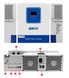 Комплект резервного живлення 1,28 кВт&middot;год EASUN POWER: інвертор 2 кВт 12В Wi-Fi + LiFePO4 100Ah, для дому, квартири та котла 1108263 фото 9