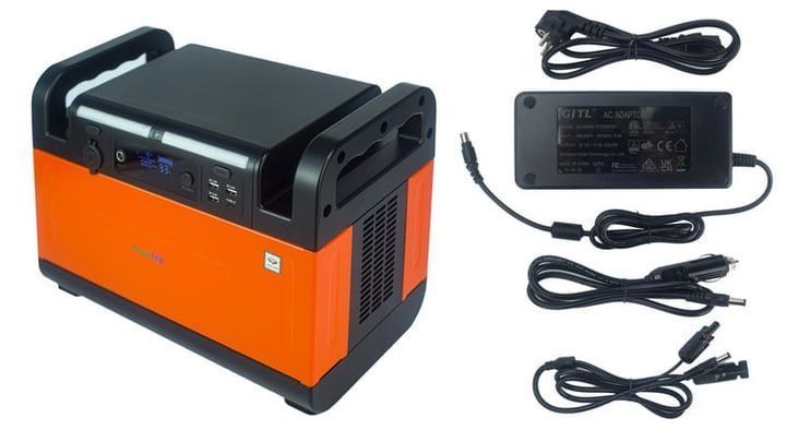 Портативна зарядна станція CTECHi GT1500Вт, 2400 Вт, LiFePO4, чиста синусоїда, BMS, для котла, будинку, подорожей 810241 фото