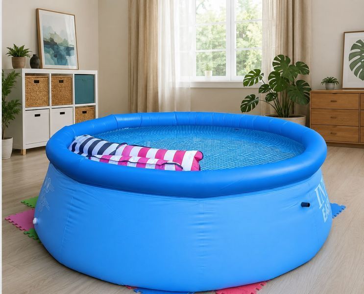 Надувний басейн Intex Easy Set 28110 244&times;76 см, 2400 л &mdash; круглий сімейний басейн для дітей і дорослих 0207262 фото