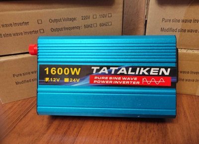 Інвертор для котла 12V-220V Tataliken EU, 1600W, перетворявач напруги, чиста синусоїда 1737623065 фото