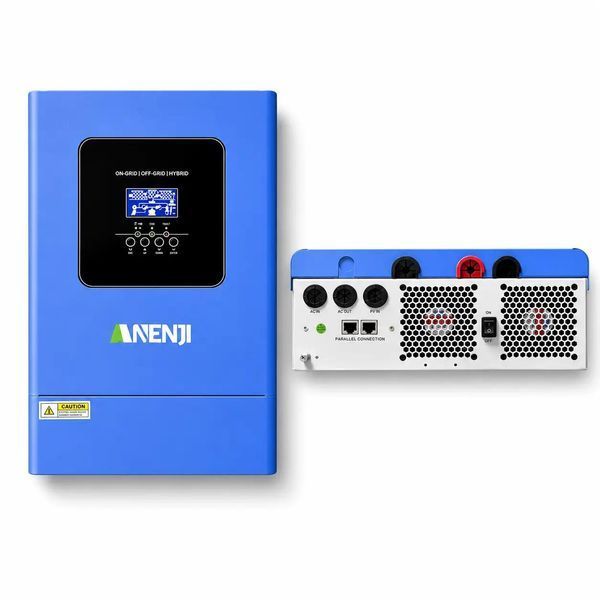 Комплект резервного живлення 15,36 кВт&middot;год Anenji 6,2 кВт + LiFePO₄ Lvtopsun 51,2V 300Ah, Wi-Fi, MPPT, для дому 1308261 фото