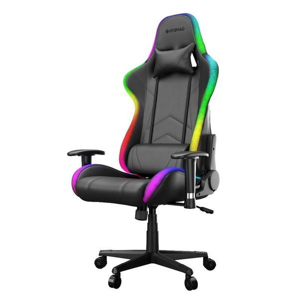 Кресло игровое ProGame GX-150 RGB с регулировкой наклона, нагрузка 130 кг, экокожа для геймеров и офиса 7112512 фото