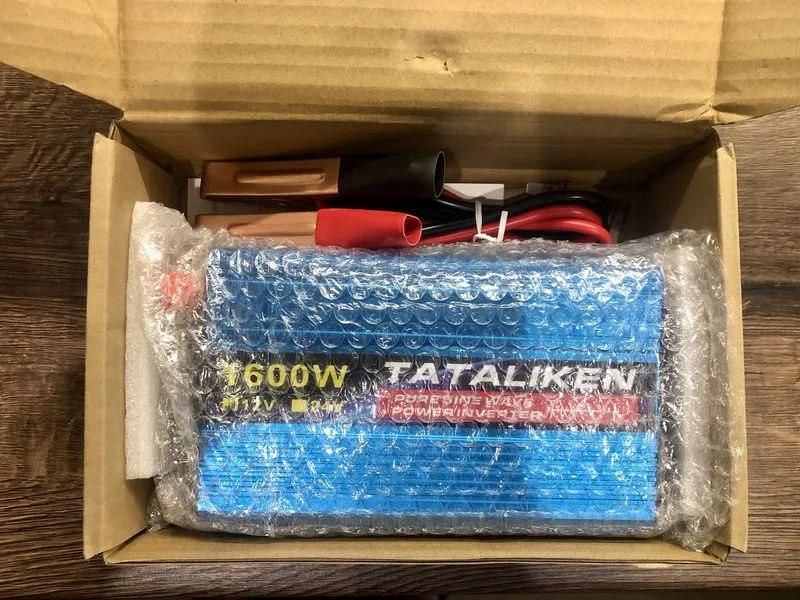 Инвертор для котла 12V-220V Tataliken EU, 1600W, преобразователь напряжения, чистая синусоида 1737623065 фото