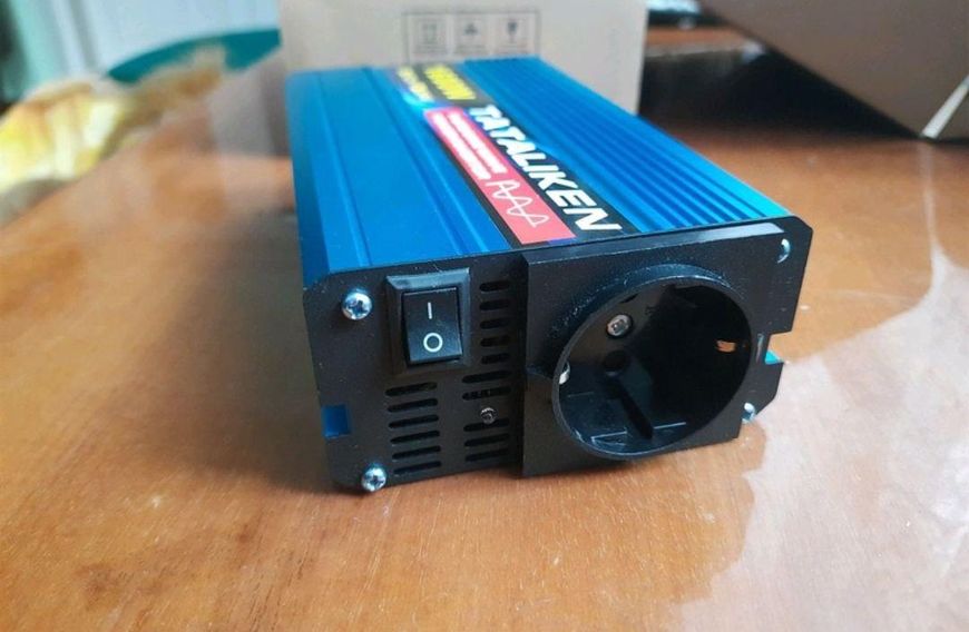 Інвертор для котла 12V-220V Tataliken EU, 1600W, перетворявач напруги, чиста синусоїда 1737623065 фото