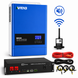 Комплект резервного живлення Anenji 6,2 кВт 48В + LiFePO₄ Dyness B4850 2,4 кВт&middot;год, Wi-Fi, MPPT 120А, для дому 1308262 фото 1