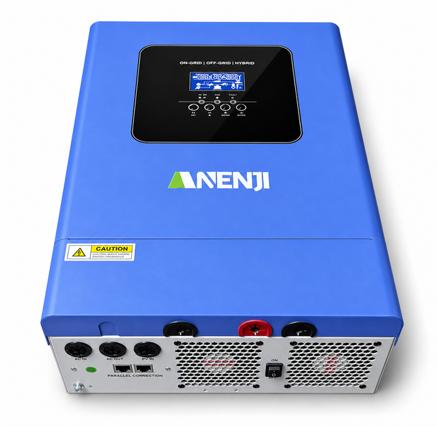 Гібридний сонячний інвертор Anenji 6200W 48V Wi-Fi MPPT 120A, 6500W PV, робота без АКБ 1106261 фото