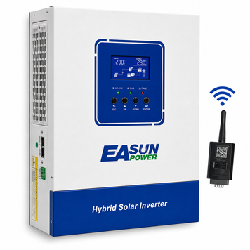 Гибридный инвертор EASUN POWER 4 кВт с Wi-Fi, 24В, MPPT 120A, чистая синусоида ISolar-SMT-4K-24V 2008262 фото