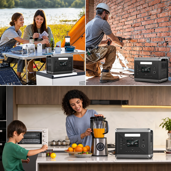 Портативна зарядна станція SolarPlay Q2501 2400Вт 2160Вт&middot;год LiFePO4, ДБЖ UPS, для дому та котла 2309262 фото