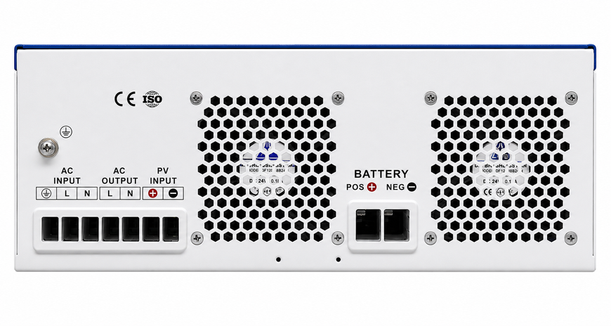 Комплект резервного живлення EASUN POWER 4 кВт 24В + 2 шт LiFePO4 EASUN POWER 12В 100A 2,56 кВт&middot;год, Wi-Fi, MPPT 120A + кабелі в подарунок 2108261 фото