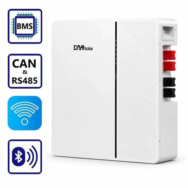 Комплект резервного живлення EASUN POWER 6.2 кВт + LiFePO₄ DAH Solar 5.12 кВт&middot;год, 48В, Wi-Fi/Bluetooth, BMS, MPPT для дому, квартири, бізнесу 2126082 фото