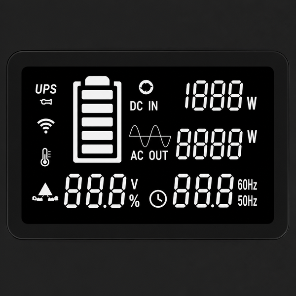 Зарядная станция Pecron 4000/2400 Вт 2048Wh LiFePO4, UPS, Wi-Fi, быстрая зарядка за 1,5 часа 1606261 фото