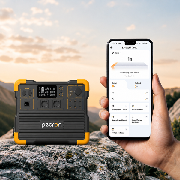 Зарядная станция Pecron 4000/2400 Вт 2048Wh LiFePO4, UPS, Wi-Fi, быстрая зарядка за 1,5 часа 1606261 фото