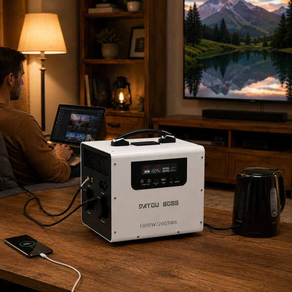 Портативна зарядна станція Datouboss JC-1020 LiFePO4 2009.6Wh 1000Вт, чиста синусоїда, UPS 2907261 фото