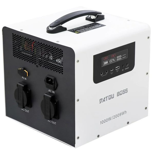 Портативна зарядна станція Datouboss JC-1020 LiFePO4 2009.6Wh 1000Вт, чиста синусоїда, UPS 2907261 фото