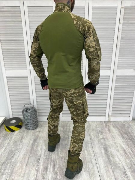 Тактичний костюм для ЗСУ  Сорочка убакс бойова (L) + військові штани армійські (50),  піксель 1707245 фото