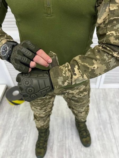 Тактичний костюм для ЗСУ  Сорочка убакс бойова (L) + військові штани армійські (50),  піксель 1707245 фото