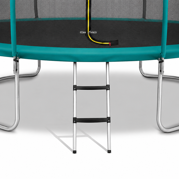 Батут WellActive 374 см (12 FT) до 150 кг з внутрішньою захисною сіткою, драбинкою та посиленим каркасом 706262 фото
