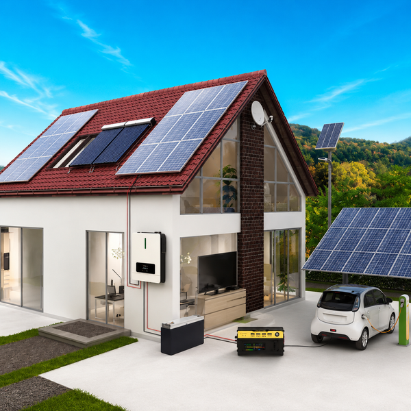 Гібридний сонячний інвертор Daxtromn AGH-6.2KW-PRO 6200Вт 48В MPPT 120A, чиста синусоїда, для LiFePO4 акумуляторів та сонячних панеле 1606263 фото