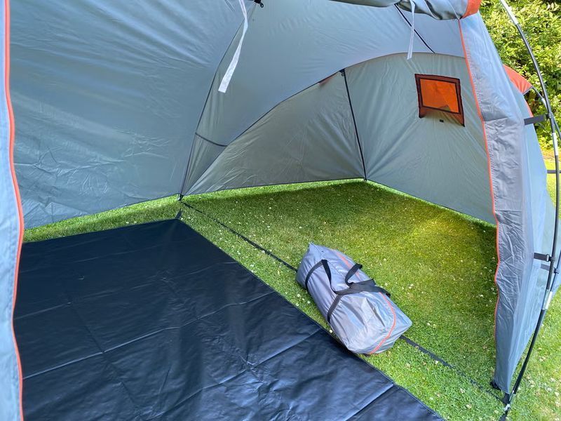 Туристичний намет Pro Camp двошаровий 240&times;240&times;170 см, водонепроникний, сімейний для кемпінгу з тамбуром 707263 фото
