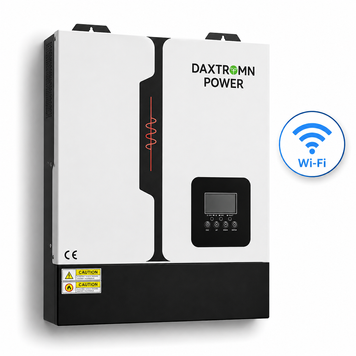 Гибридный инвертор DAXTROMN POWER 11 кВт 48В, 160А, двойной MPPT, Wi-Fi, чистая синусоида, UPS 2508261 фото