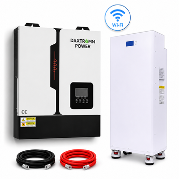 14,3 кВт Комплект резервного живлення DAXTROMN POWER 11 кВт + LiFePO4 14,3 кВт&middot;год 51,2В 280А&middot;год, Wi-Fi, BMS, подвійний MPPT 2608262 фото