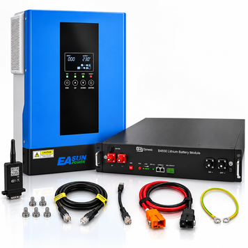 Комплект: 6,2 кВт + 2,4 кВт&middot;год: гібридний інвертор EASUN POWER 48 В з Wi‑Fi + акумулятор LiFePO4 Dyness B4850 50Ah, для дому 0309241 фото