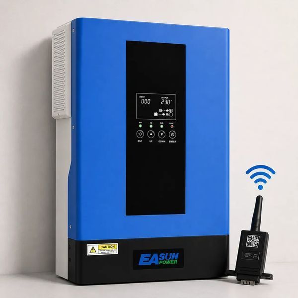 14,3 кВт&middot;год Комплект резервного живлення EASUN POWER 6,2 кВт + LiFePO4 DAXTROMN 51,2В 280А&middot;год, Wi-Fi, BMS, MPPT кабелі в подарунок 09032612 фото