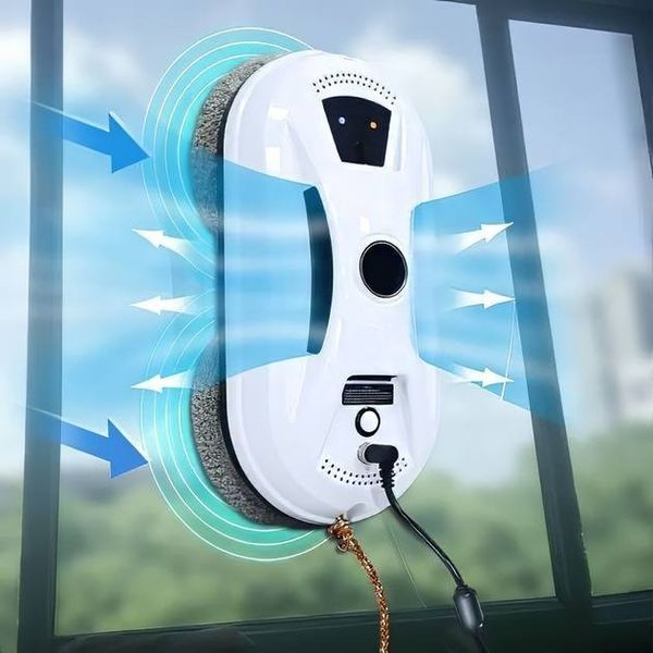 Робот-мийник вікон IXIU Glass Cleaning Robot з пультом ДК, автоматичний робот для миття вікон, дзеркал, скляних поверхонь, мийник скла 1407261 фото