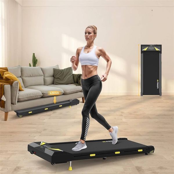 Уцінка! Бігова доріжка Freepi F1, 550 W, 0.75 HP, 6 км/год, з нахилом та пультом, до 130 кг, компактна, тиха 1108256 фото